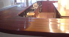 Bar counter tops & kitchen work tops.